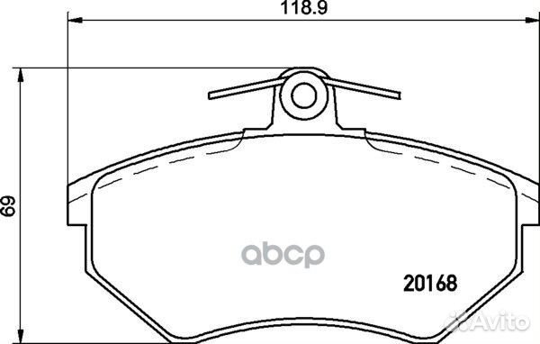 Колодки тормозные дисковые передн. cordoba (6K1