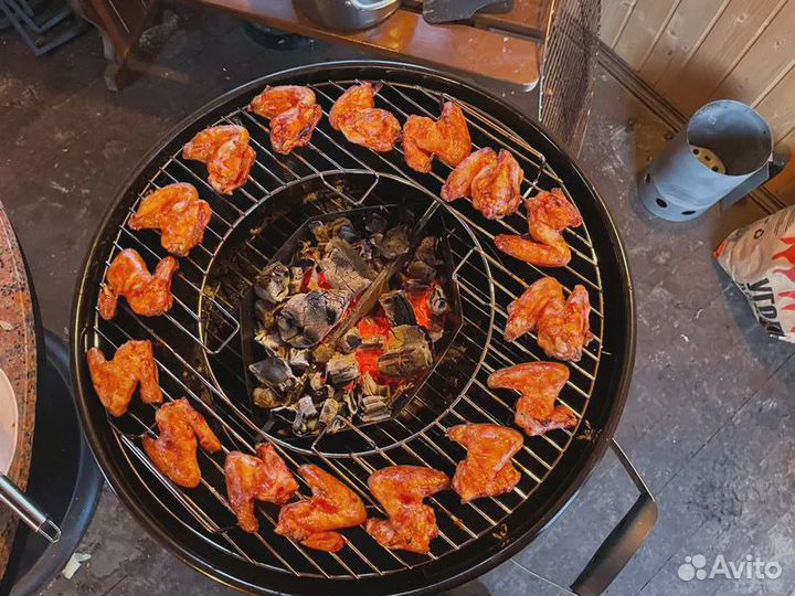 Угольный гриль-барбекю