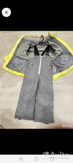 Зимний костюм для девочки 104 110