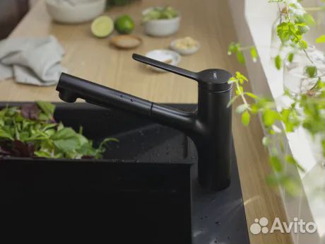 Смеситель для кухни hansgrohe 74800670 Черный