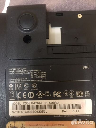 Ноутбук Samsung NP300E5A обмен на планшет