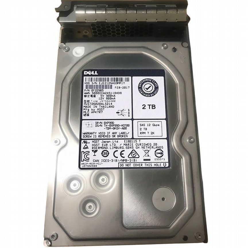 [XP99D] Жесткий Диск Dell 2tb Sas 3,5" Hdd Xp99d