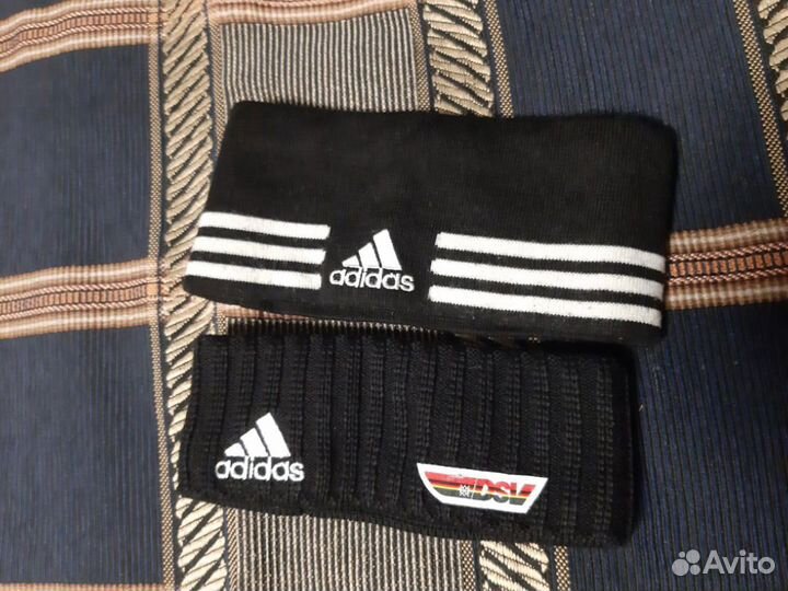 Лыжные шапочки полоски adidas DSV разм М и L