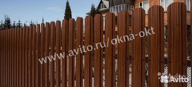 Штакетник для забора под дерево
