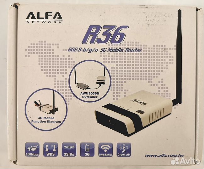 Wi-Fi USB-адаптер alfa Network awus036H V5