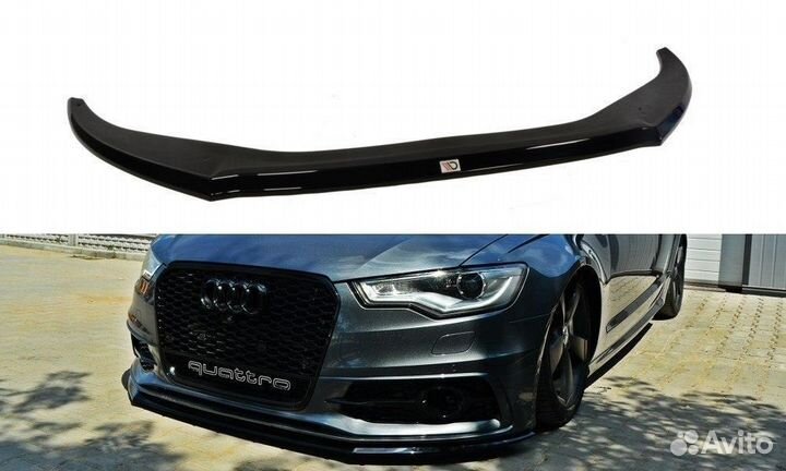Накладка на бампер Audi A6 C7 S-line (11-14) MD V2