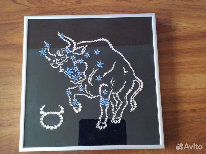 Картина swarovski знак зодиака телец