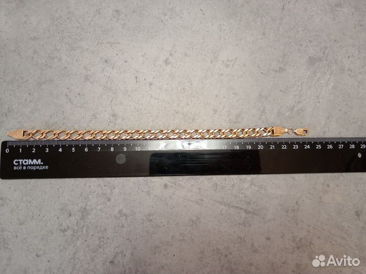 Мужской золотой браслет 585 rg