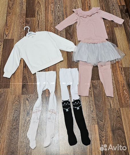 Одежда, обувь для девочки пакетом 86, 92, 98, 104