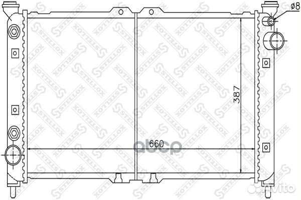 10-25836-SX радиатор системы охлаждения АКПП M
