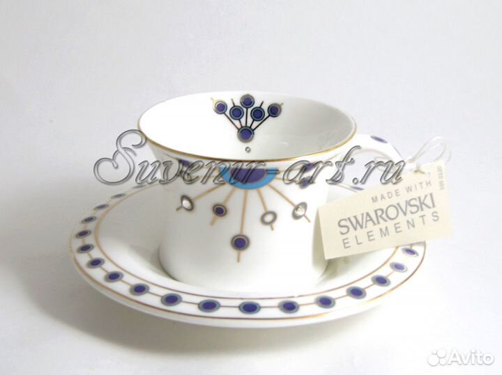 Чайно-кофейная пара. Индийский костяной фарфор