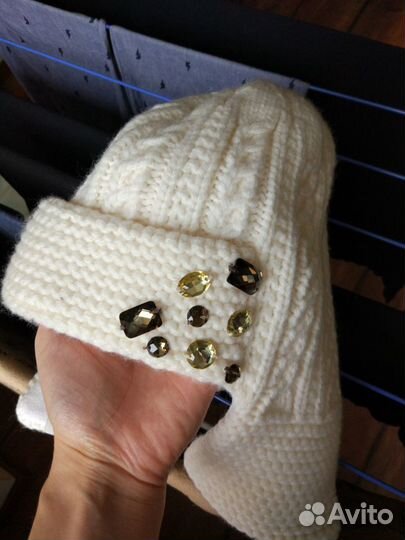 Шапка зимняя на флисе д/девочки, р. 10 лет