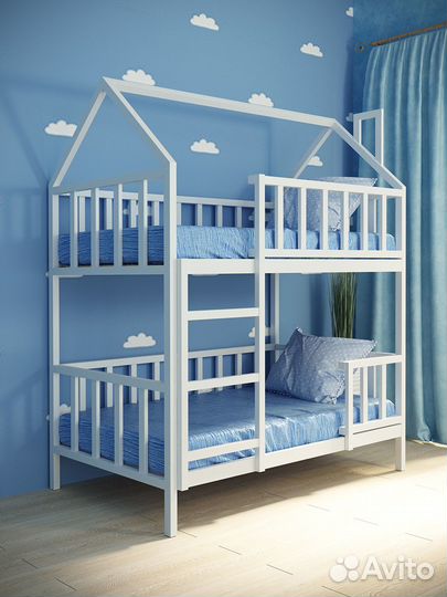 Двухъярусная кровать домик Артемка