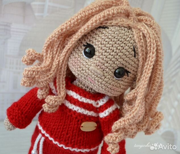 Кукла вязаная, ручная работа