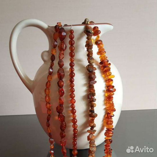 Натуральные камни бусины для рукоделия на нитях