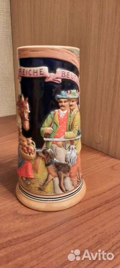 Керамическая пивная кружка