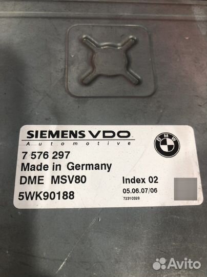 Эбу DME MSV80 bmw