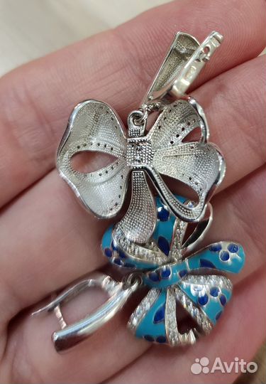 Серьги серебро Kabarovsky