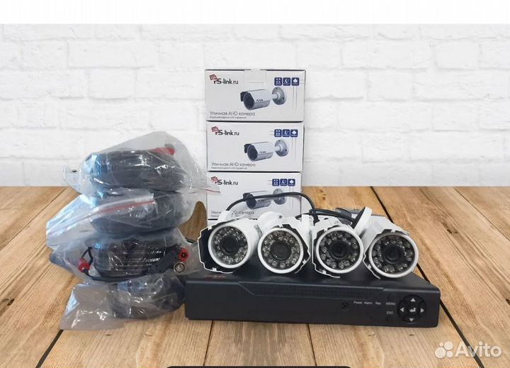 Комплекты для видеонаблюдения. Монтаж под 