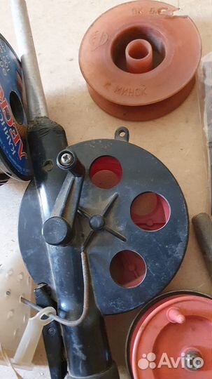 Зимние удочки СССР, грузила, лески, кормушка