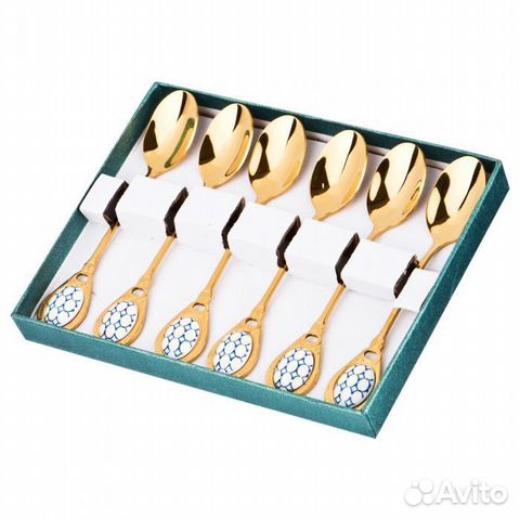 Ложки кобальт золото подарочный набор