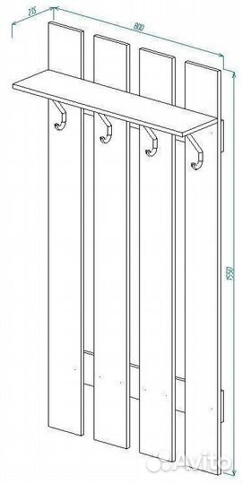 Вешалка В-04 Ривьера Лайт