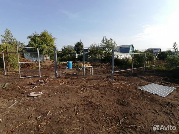 Забор из профнастила под ключ