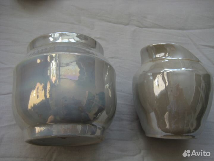 Молочник и сахарница перламутр