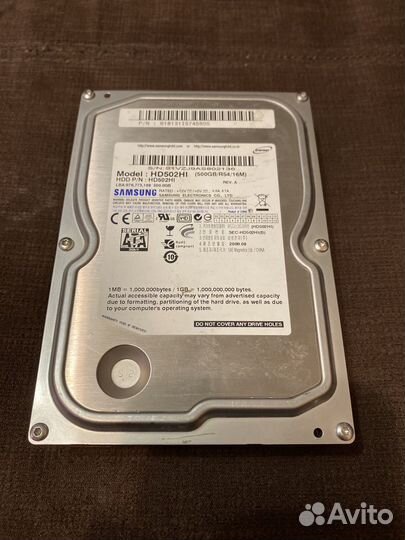 Hdd 500gb samsung