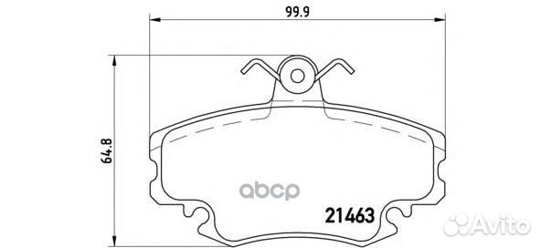 P 68 038 Колодки тормозные renault logan 04/SA