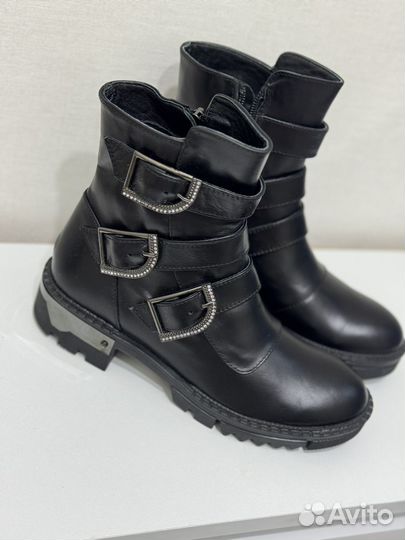 Полусапоги кожанные