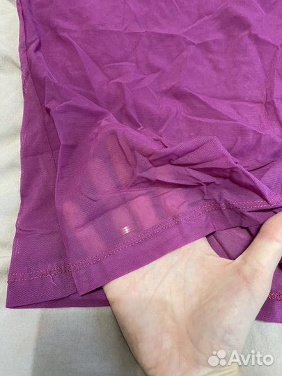 Прозрачная Водолазка сетка женская