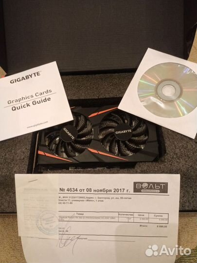 Видеокарта Gigabyte radeon rx 550 2gb