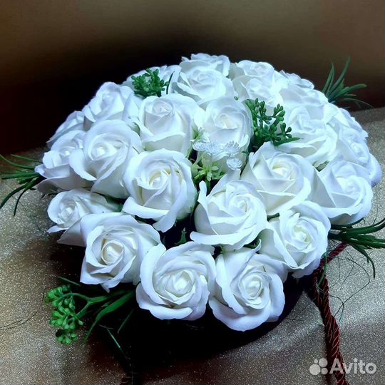 Букет из мыльных роз