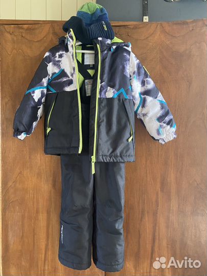 Комплект зимний штаны и куртка 104-110