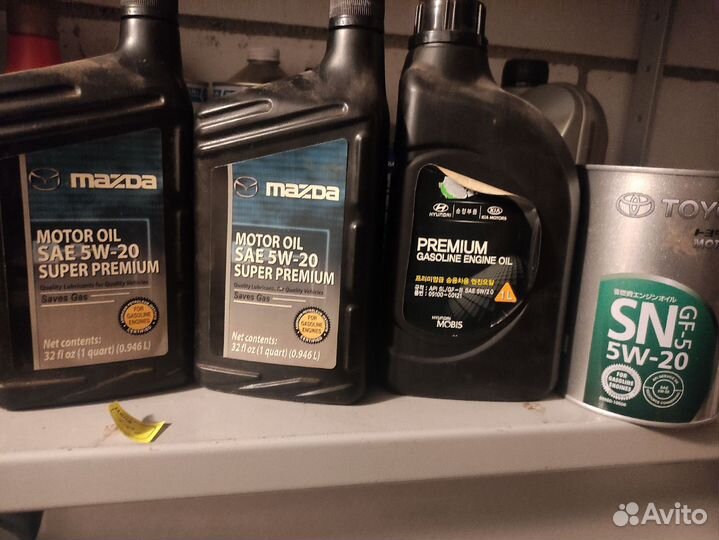 Масло моторное Mazda/Toyota/Hyndai 5w20
