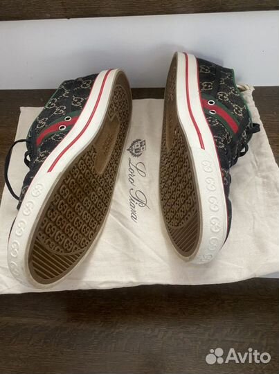 Gucci Tennis 1977 Black Ivory кеды оригинал