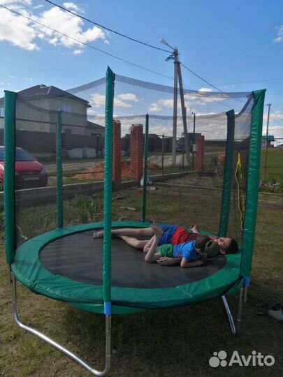 Батут Trampoline сеткой 2.4 метра