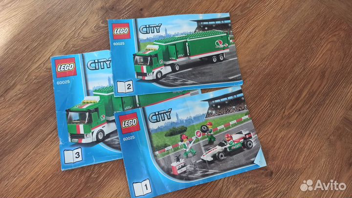 Lego city 60025 грузовик и болид