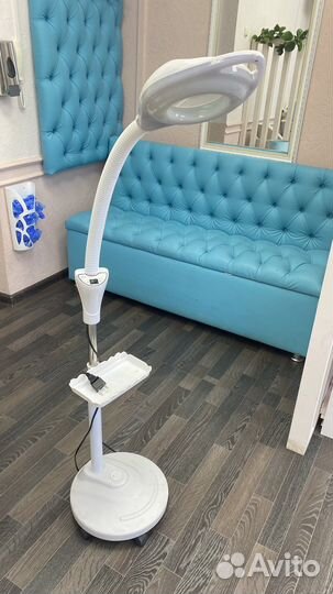 Лампа лупа напольная