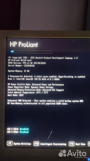 Сервер hp proliant ml150 9поколение