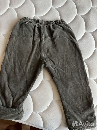 Утепленные брюки zara 104