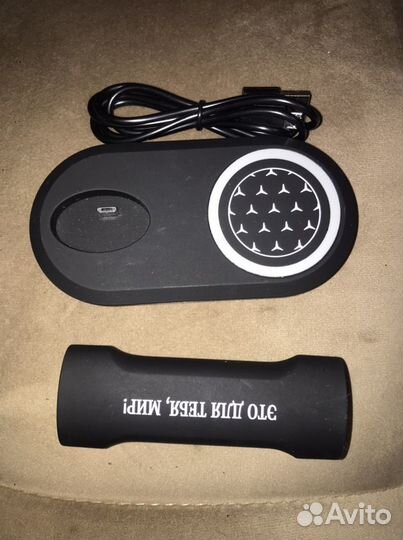 Комплект: беспроводная зарядка + power bank