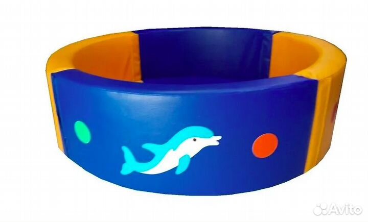 Яркие сухие бассейны D120xH40 см с аппликациями