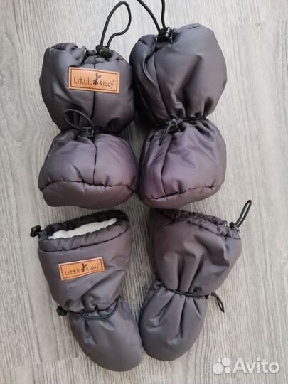 Варежки и пинетки Little Kiddy зимние