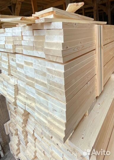 Доска обычная, лиственница, 40х100х6000мм, опт