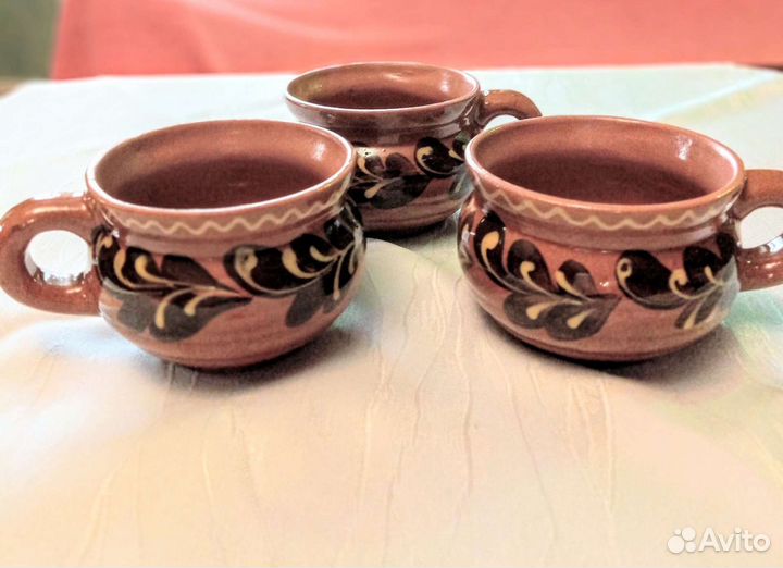 Чашки керамические 3 штуки