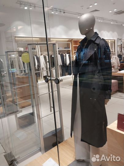 Темно-синий плащ / Пальто весенне-осеннее