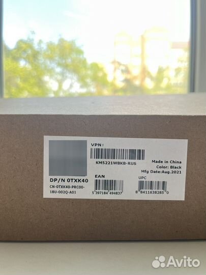 Клавиатура и Мышь Dell KM5221w pro wireless black