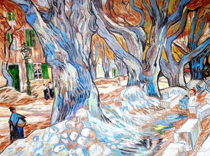 Фактурные картины маслом для интерьера на заказ